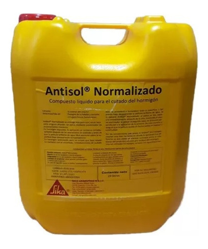 Sika Antisol Normalizado X 20lt Curado Hormigon