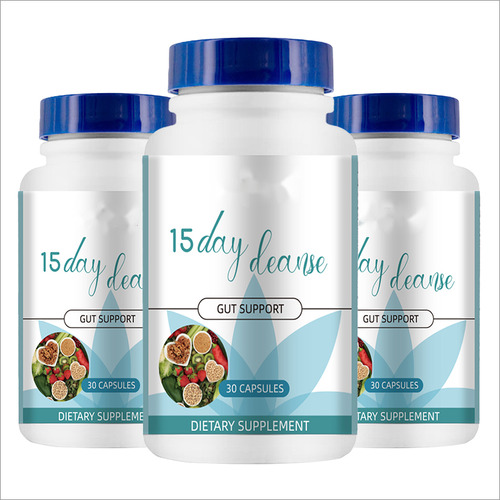 Pack 3 Potes 15 Day Cleanse MVPbiy Desintoxicación Intestinal Avanzada con 30 Cápsulas Sin Sabor