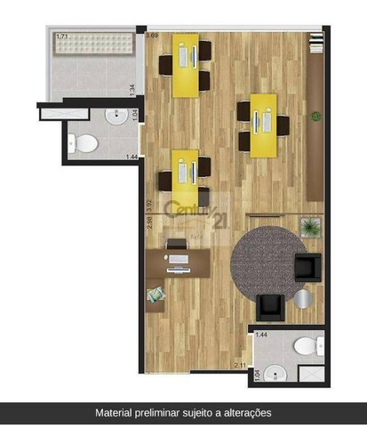 Imagem 8 de 12 de Sala Comercial À Venda Em Perdizes - Cj0055