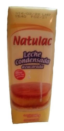 Leche Condensada Natulac 340g X12 Oficinatuya