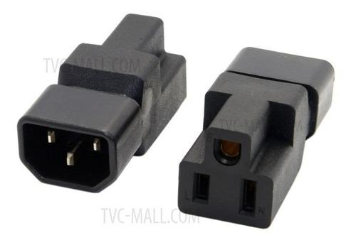 Imagen 3 de 8 de Adaptador Para Ups C14 A Nema5-15r Tipo Apc