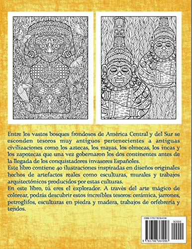 Tesoros: Libro Para Colorear De Arte Precolombino
