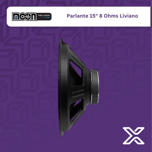 Parlante Woofer 15 Pulgadas 300 Watts Moon Pm2154pl-8 Negro