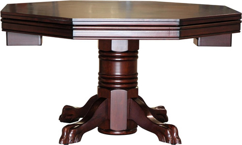 Mesa De Billar Combinada, Signature Mahogany; Caoba