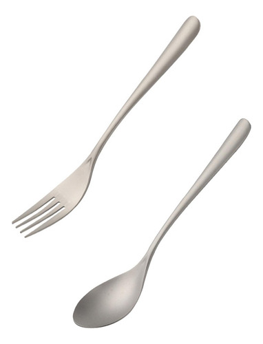 Mz Juego De Tenedor Y Cuchara Ergonómico Cuchara Y Tenedor