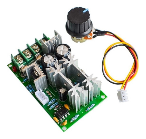 Controlador Pwm 20a 10v-60v Dc Controle De Rotação Motor Dc