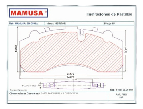 Pastillas De Frenos 0584a Yutong Zk6118hca/hga, Zk6122h9