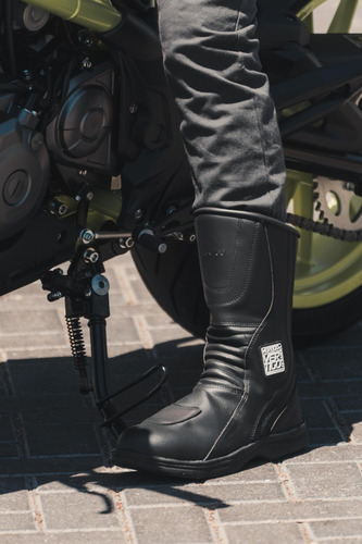 Imagen 5 de 7 de Botas Moto Touring Altas Cuero Sintético Vértigo. Gravedad X