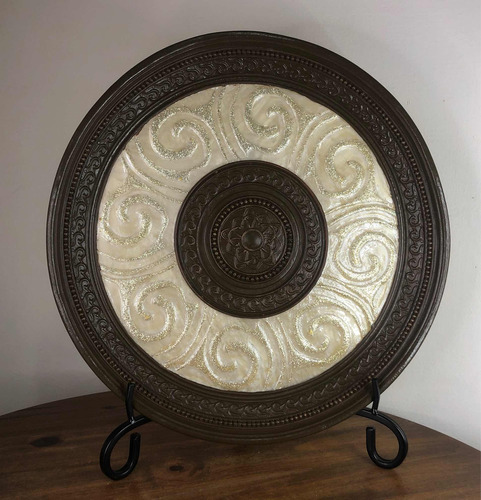 Mandala De Balcão Em Resina Com Suporte 2 Linha 40cm