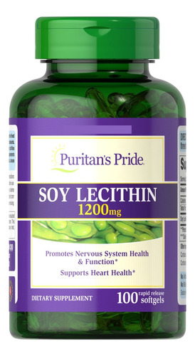 Lecitina De Soya 1200mg 100 Softgels / Puritans Pride  