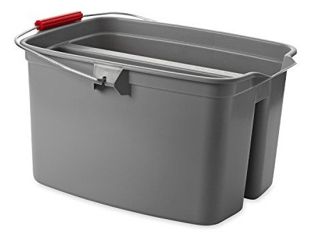 Rubbermaid Comm Prod 2628 88gray 19qt Gry Doble Cubeta Gris