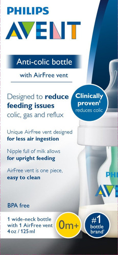 Mamadeira Anticólica Philips Avent Ventilação Airfree 120ml