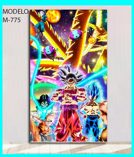 Cuadro Decorativo Poster Anime Dragon Ball Super  Textura