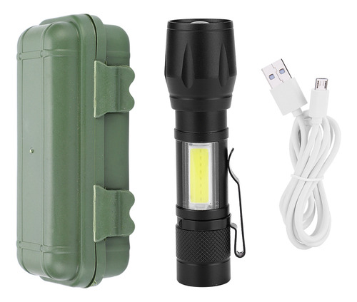 Linterna Led Recargable Ligera Portátil Con Linterna Usb Tor