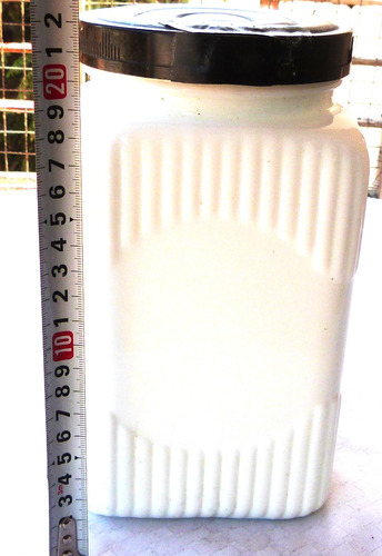 Monijor62-antiguo Frasco Opalina Dulce De Leche,tapa C/averi (Usado)