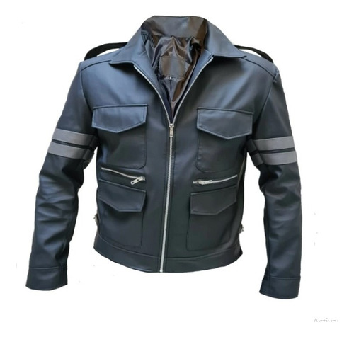 Campera Eco Cuero Resident Evil 6 Leon Kennedy Chaqueta