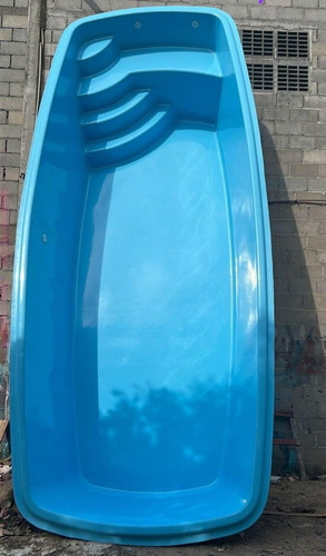 Piscina De Fibra 6.10x2.60x1.30 Completa