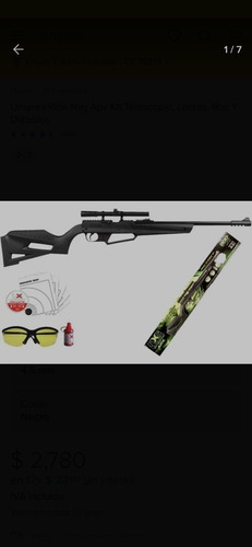 Umarex Rifle Nxg Apx Kit Telescopio, Lentes, Bbs Y Diábolos