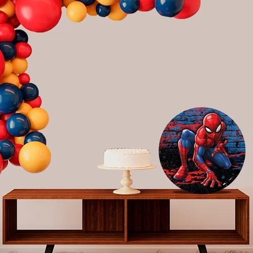 Imagem 5 de 5 de Enfeite Redondo Impresso Para Decoração Festa Homem-aranha