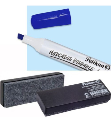 Marcadores Borrables Pelikan + Borrador X8 Und *20 Cajas