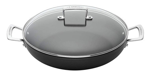 Caçarola Baixa 30 Cm Non-stick Pro Le Creuset Cor Preto