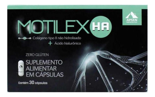 Motilex Ha Colágeno Tipo I I + Ácido Hialurônico C/ 30 Caps