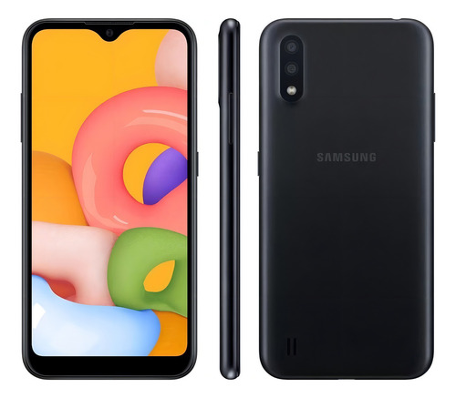 Smartphone Galaxy A01 32gb 2gb Ram Preto Samsung - Excelente (Recondicionado)