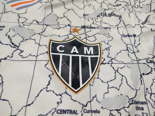 Jersey Atlético Mineiro Brasil Retro Aniversário Beige