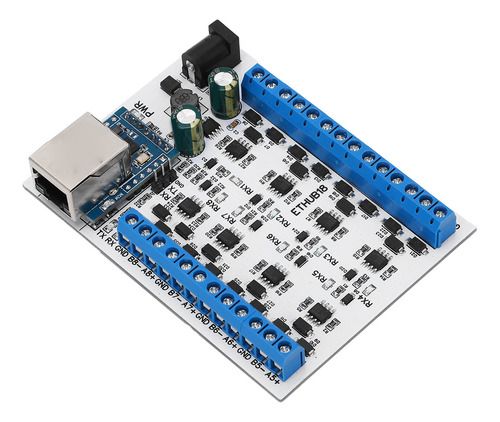 Convertidor De Hub Rj45 A 8 Rs485, Protección Contra Sobrete