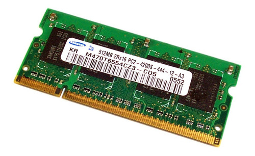 Memoria Notebook 512mb 2rx16 Pc2-4200s-444-12