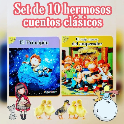 Pack 20 Cuentos Clásico Infantiles Ilustrados Títulos Distin