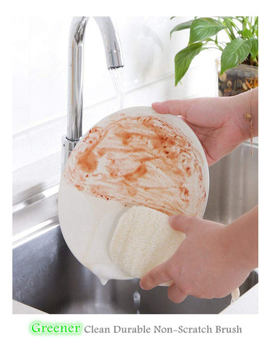 Esponja De Cocina De 6 Piezas, Respetuosa Con El Medio Ambie