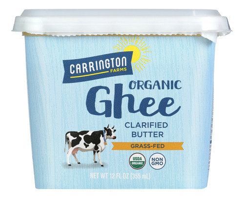 Ghee Organica Mantequilla Clarificada Carrington Farms 355ml