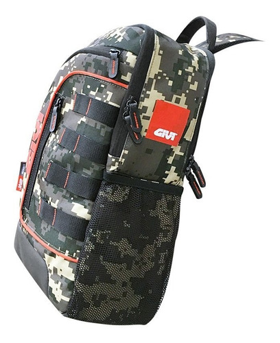 Bandolera Mochila Morral Moto Givi Tr30c Camo 18 Lts.