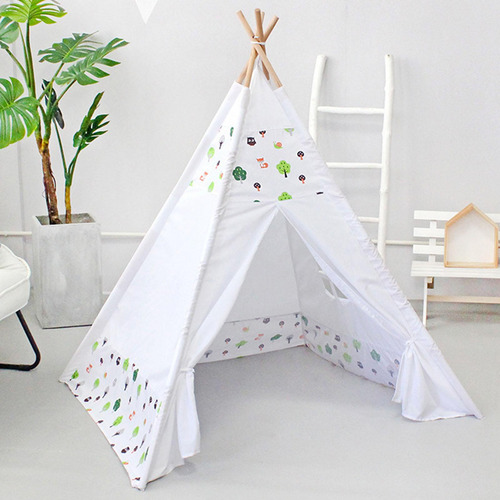 Tipi Para Niños, Portátil, Bonita Cabaña, Tienda Bosque