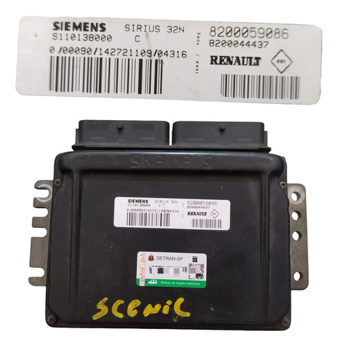 Módulo Injeção Eletrônica Renault Scenic 1.6 16v 8200059086 (Usado)