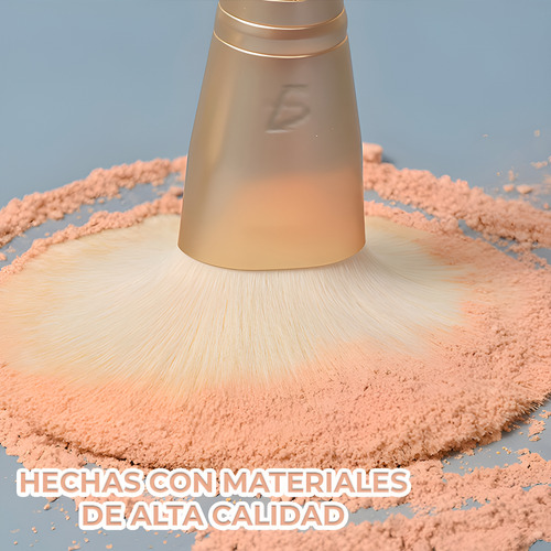 Set De 10 Piezas De Brochas Maquillaje Acabado Profesional