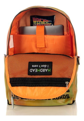Mochila Hardhead Back To The Future Marty Mcfly Diseño de la tela Degradado