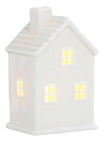 Estatueta De Vila De Porcelana Em Miniatura De Natal