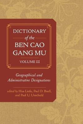 Libro Dictionary Of The Ben Cao Gang Mu, Volume 2 : Geogr...