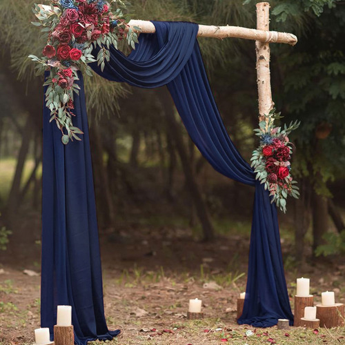 Tela De Gasa Para Arco De Boda, 2 Paneles De 6 Yardas, Corti