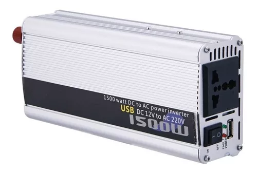 Convertidor Inversor 12v 220v 1500w Náutica Camping Auto Usb