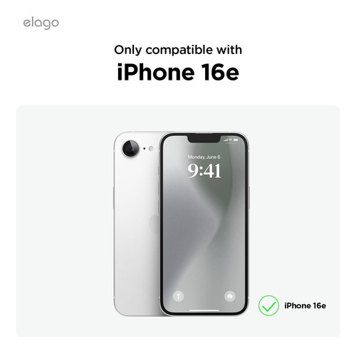 Funda Silicona Con Felpa Para Iphone 16e 2025 Blanco Con Manzanita