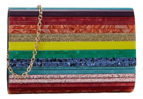 Kurt Geiger- Bolsa Clutch Arcoíris Original