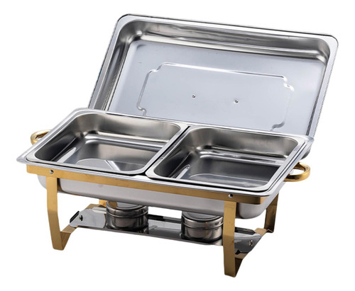 Juego De Chafer Para Buffet, Chafers Doble Rejilla