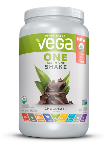 Vega Orgánico Proteína Vegana En Polvo Chocolate 20g De