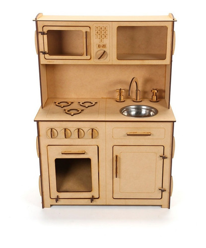 Imagen 7 de 8 de Cocinita De Juguete Cocina De Madera Infantil Juego Chicos