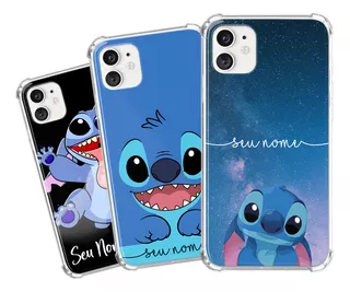 Capa Capinha Com Nome Personalizada Stitch