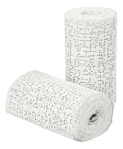 Pack X6 Venda Yeso Estéril 7.5cm X 2.7m Lesiones Fracturas Marin Vendas Color Blanco Especiales Para Yesos Férulas Fracturas Esguinces 6 Unidades De Vendas Yeso Para Emergencias Botiquín Primeros Auxi