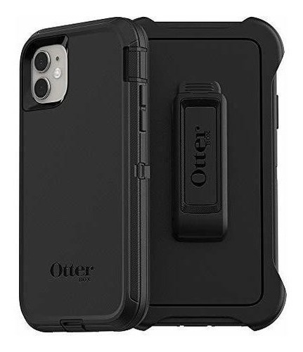 Funda Compatible Con iPhone 11 Color Negro Grueso Bumper Tpu